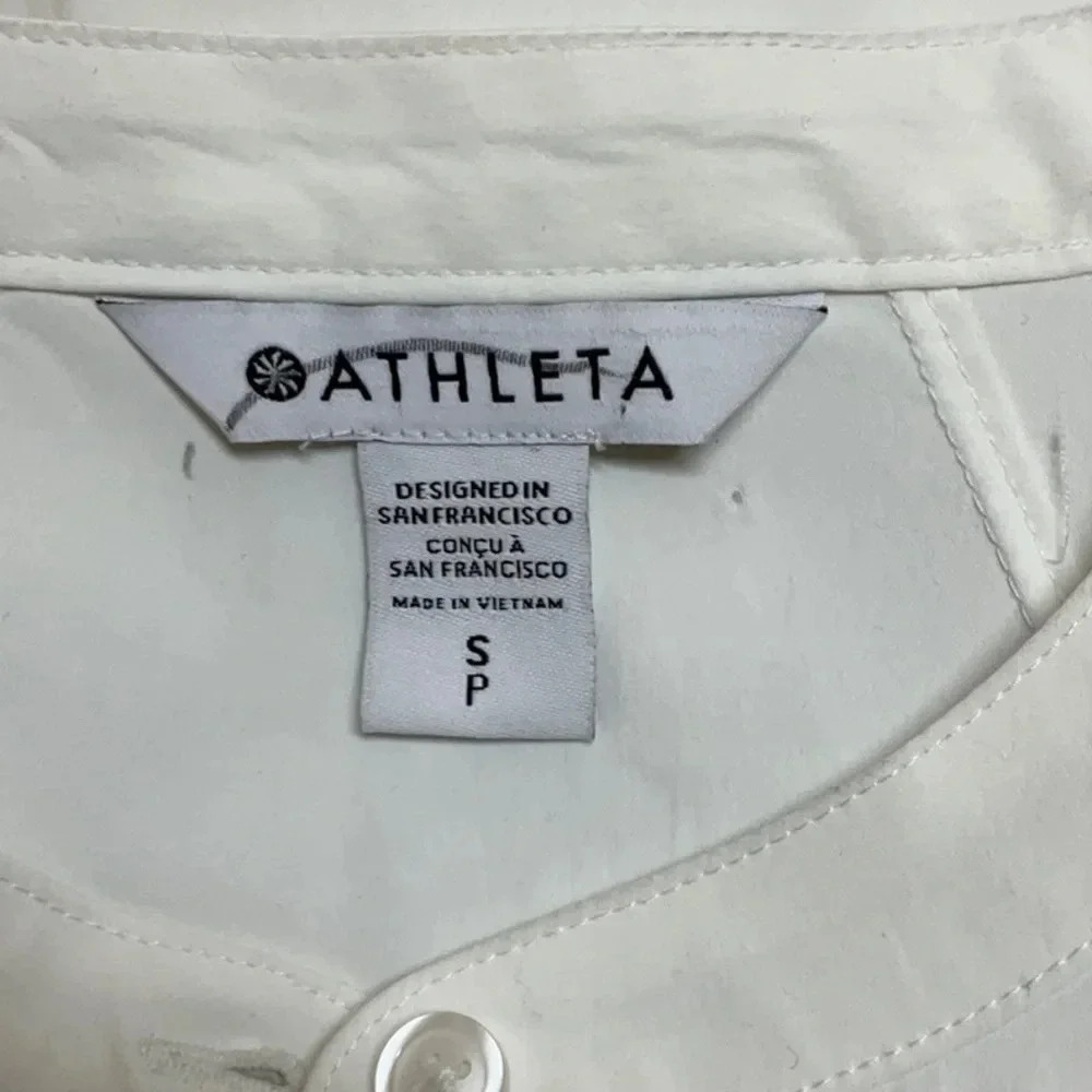 ATHLETA Cinched Waist Long Sleeve Performance Poplin Jacket / MIDI Shirt Dress - Picture 12 of 12